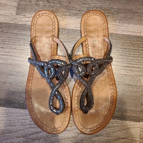 Report Shoes - Report Elegant Beaded Sandals